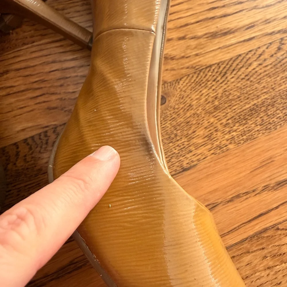 Michael Kors Pumps Nude 8M Mid‎ Heel Faux Leather Sophisticated Office Designer